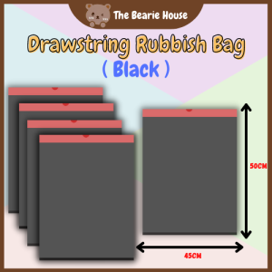♡SG New Arrival♡ (Drawstring Garage Bag Trash Bag Dustbin Bag Plastic Bag)