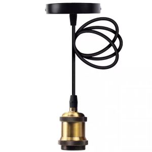 ขั้วหลอดไฟวินเทจ ขั้วห้อยแบบโบราณ สายไฟพร้อมขั้วE27