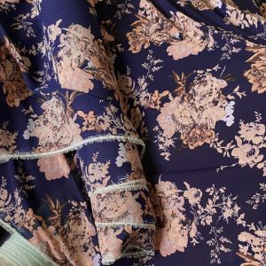 Vải Voan Tơ Gân Khổ 1m5 - Mỏng Rũ Đàn Hồi 2 Chiều - May Áo Kiểu Đầm Váy Cần Lót