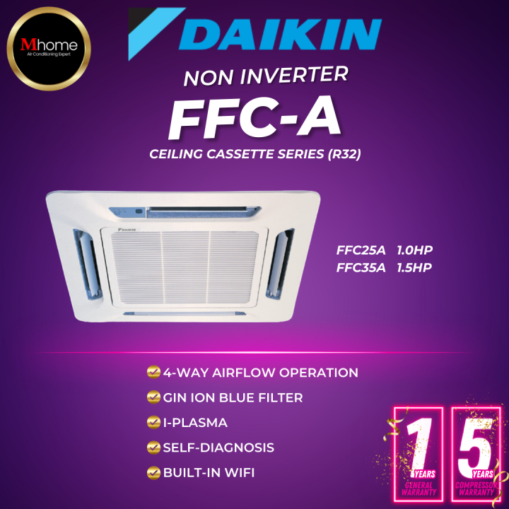 DAIKIN SKYAIR / REVO NON INVERTER AIR CONDITIONER CEILING CASSETTE FFC