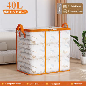 330L Mega Quilt Foldable Storage Box Waterproof Storage Bag With Zipper Clothes Organizer Box Kotak telus Pillow Blanket Storage 收納箱