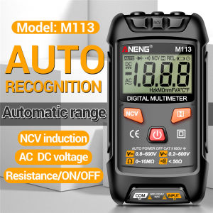 diymore M113 high-precision anti burn portable intelligent maintenance multifunctional digital display electrician universal meter AC voltmeter DC voltmeter energy-saving buzzer prompt maximum display 1999