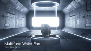 Waist Clip Fan Portable Waist Fan with Flashlight Compact Handsunrestricted for Campers Camping Travel