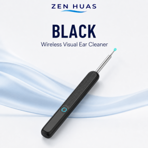 1296P HD Visual Ear Cleaner with WiFi Camera App Soft Ear Tips and Type-C Rechargeable Battery for Android iOS