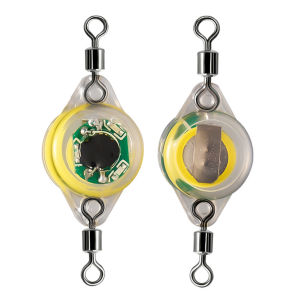 HOSPORT Fishing Lure Light LED Deep Drop Underwater Lamp Eye Shape Fishing Squid Fishing Bait Luminous Lure for Attracting Fish