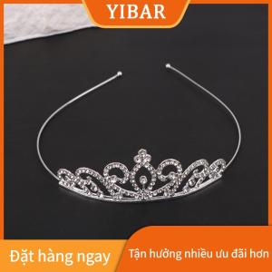 YIBAR Phụ Nữ Mới Ngọt Ngào Gió Công Chúa Vương Miện Sinh Nhật Đảng Vương Miện Cho Hiệu Suất Đảng Trang Trí Vương Miện