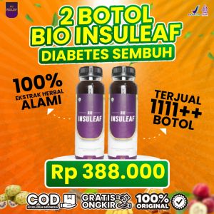Bio Insuleaf Paket 2 Obat Diabetes Cair Mengobati Kencing Manis Kolesterol Paling Ampuh Secara Alami Bioinsuleaf Isi 250 ml