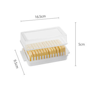 1Pc Butter Tray Storage Box Cheese Cutter Cut Slice Container (Plus Size 450g Butter Capacity)