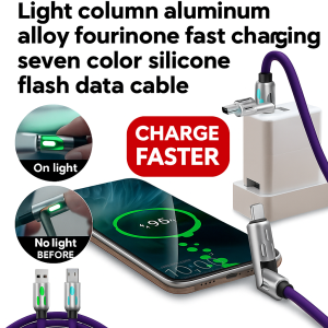 Fourinone soft silicone charging cable