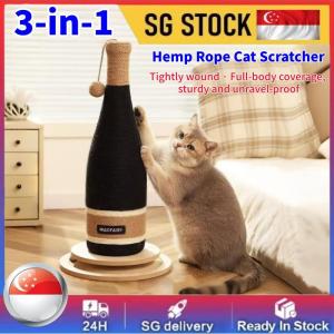 Scratching Pole Vertical Cat Scratch Board Hemp Rope Cat Scratch Board Bottle-shaped Cat Toy