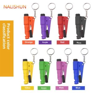 Rosy hốc xe cửa sổ khẩn cấp ngắt với KEYCHAIN-Mini Búa an toàn để thoát nhanh và SỐNG SÓT