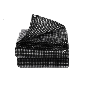 Portable Lightweight Checkered Tarp Waterproof Sun Protective Heavy Duty Suitable For Travel Storage Hiking Backpacking