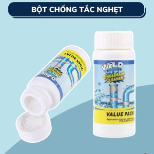 Chai bột thông ống cống WLLD TORNADO bột thông tắc cống thần thánh hương chanh bạc hà chai bột thông tắc cống rãnh sinh học hũ bột thông cống