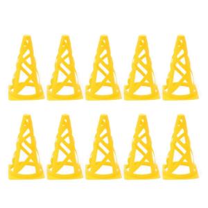 10 Pack Sports Training Cones 23cm Football Traffic Marker Cones Set for Skate Soccer Basketball Indoor Outdoor Game