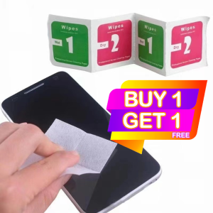 BUY 1 GET 1 Wet Dry Cleaning Wipes Dust Cloth Phone Cleaning Protective Film Camera Lens LCD Screen 1 Pair Wet Dry Cleaning Wipes Dust Cloth Phone Cleaning Protective Film Camera Lens LCD Screen