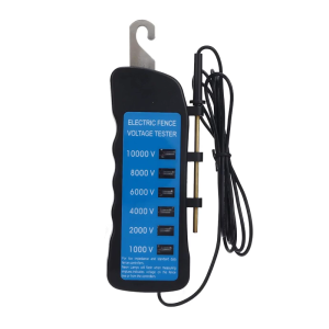 เครื่องทดสอบไฟฟ้ารั้วไฟฟ้าดิจิตอล10000V กันน้ำพกพาง่ายง่ายต่อการพกพาเครื่องมือสำหรับระบบรั้วปศุสัตว์ในฟาร์ม