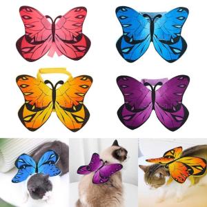 Cat Dog Colorful Butterfly Cosplay Costume Beautiful Butterfly Soft Comfortable Costume Accessories Dress Up Supplies