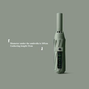 Fully automatic wind-resistant boy thickening and strong large folding female sunshade sun umbrella sunny umbrella dual-use rainstorm special