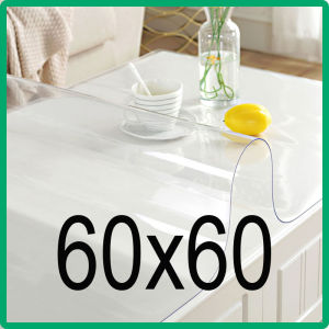 (1.5mm Frosted Rectangle)PVC Protector Size Customizable Anti-scald Waterproof Oil Resistant Soft Glass Desk Plastic Protective Pad Kitchen Tablecloth Cover for Dining Coffee Table