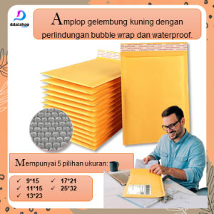 Amplop Coklat Bubble Wrap Envelope Packaging paket pengiriman barang 9x1511x1513x2317x2125x32