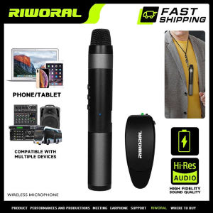 Wireless Microphone Single 2.4G Handheld Microphone With Lapel Rope Recording Mike For Vlogging