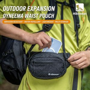 Hikeman 1.1L Outdoor Hiking Waist Bag Waterproof Dyneema Tactical Chest Pack MOLLE Straps Compact EDC Pouch for Trekking Camping