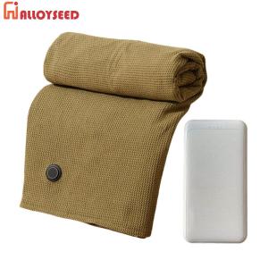 Wearable USB Electric Heated Blanket with 5000mAh Power Bank Heating Electric Blanket Shawl Portable Body Warmer Blanket