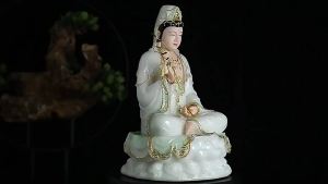 【Ship in 24H】【READY】观音菩萨法器柳枝净瓶佛像配饰观世音手中拿的杨柳玉净瓶禅意摆件