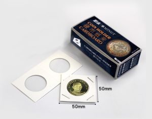MINGTAI (PCCB) Coin Holder Protector Cardboard (50pcs/box)