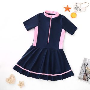 【SG STOCK】Kids Girl Swimsuit Sunscreen Korean Princess Swimming Suit One-Piece Girl