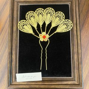 NEEUJ โบราณโบราณ กิ๊บติดผมใบโลหะไทย ดอกไม้ประดับดอกไม้ พลอยเทียมเทียม ปิ่นปักผมไทย เรโทร ชุดคลุมศีรษะ เครื่องประดับผมสไตล์ชนเผ่า Hanfu ค่ะ