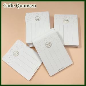 Caile กิ๊บติดผมสีขาวน่ารัก50ชิ้นปิ่นปักผมบรรจุภัณฑ์เล็กๆสำหรับโชว์ผมกิ๊บกระดาษแข็ง