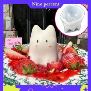 Nine percent Lying Dragon Kitty Milk Pudding Silicone Mold Custard Mold Cute Cartoon Jelly Cake Cake Mold Cake Decoration Baking Bakery Tool