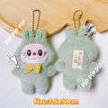 Móc khóa Gấu bông Labubu Monsters Macaron treo balo charm phụ kiện gắn balo túi xách. 