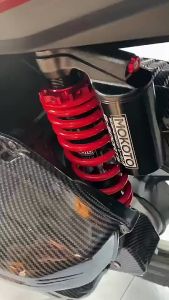 HONDA CLICK V1 V2 V3 REAR SHOCK ABSORBER WITH BASO 330MM GOLD & BLACK SERIES FOR CLICK 1PC