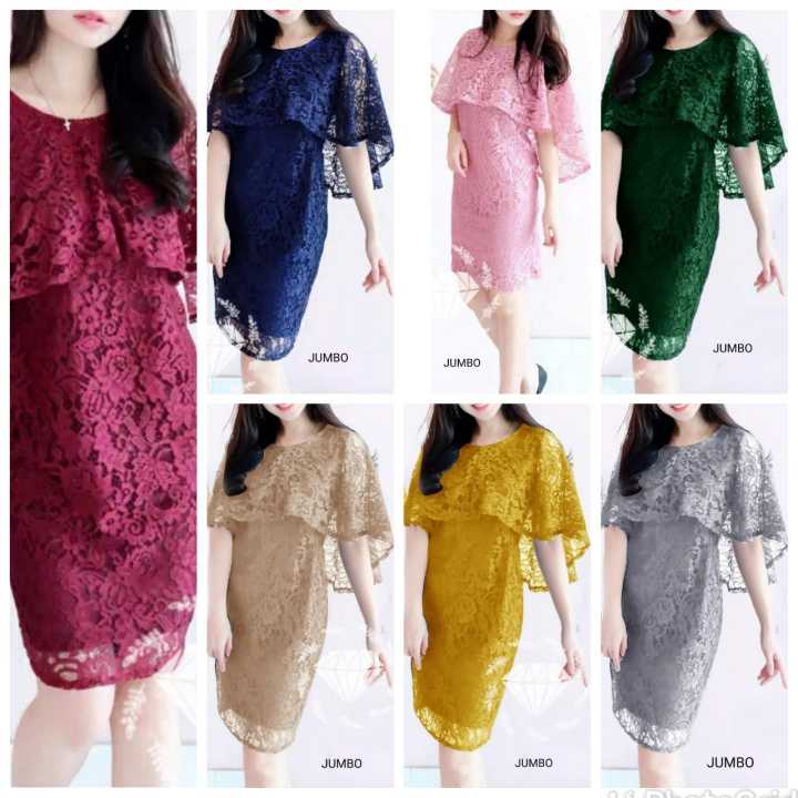 LONG DRESS BRUKAT WANITA ALEXIA PESTA ELEGAN PARTY DRESS NATAL