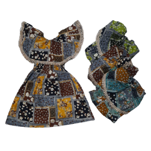 Ethfal - Baju Daster Renda Anak Perempuan Umur 1-2 Tahun Cinderella Murah Bahan Rayon