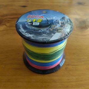 Benang Braided PE 500m x16x12 Senar Kepang Multiwarna Senar Pancing Kuat Pancing Tuna Di Laut