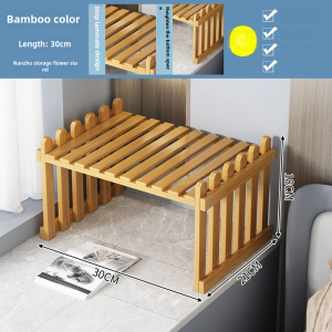 RRH Plant Rack Stand 2 3 Layers Indoor/Outdoor Simple Flower Rack Floor mounted Storage rack shelf Living Room Sofa Bamboo