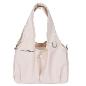 LANGJ แบบเกาหลี กระเป๋าโท้ตไนลอน น้ำหนักเบา กระเป๋าถือ กระเป๋าสะพายไหล่ ลำลอง สีพื้น กระเป๋าสะพายข้าง ผู้หญิง