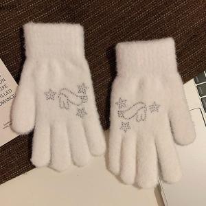 [WQP Fashion Store] Hot Sale Jewerry Cute Plush Gloves For Women Winter Thickened Warm Coldproof Outdoor Cycling Gloves Perfect Gift For Her