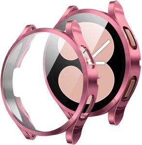 Case for Samsung Galaxy Watch 5/4 40mm 44mm TPU Plated All-Around Bumper Cover Screen Protector Galaxy Watch FE 40mm