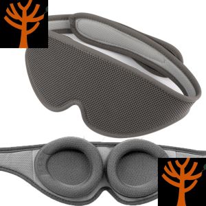 Eye mask for Sleeping Sleep mask for Men and Women 100% Light Protection 3D Sleep mask Light Blocking Adjustable Eye mask Replaceable Eye Cups
