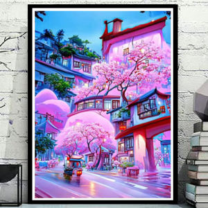 Tranh gắn đá toàn bộ Xuân Hạ Thu Đông