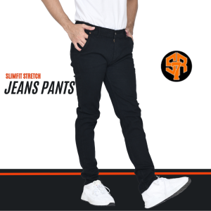 SRSEVEN7 Celana Jeans Panjang Pria Slimfit Premium Original Black