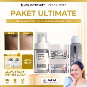 Ms Glow Paket Ultimate / Memudarkan Flek Hitam / Mencegah Flek Hitam / Paket Ms Glow Ultimate
