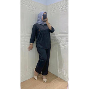 POJEE - Oneset Oval Polos Bahan Katun Combed 20s Premium Setelan Wanita Dewasa Formal Terlaris