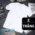Áo thun CỔ TRÒN nam nữ kiểu trơn tay ngắn, vải Cotton dày co dãn 4 chiều không ra Màu. 