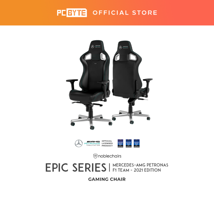 noblechairs EPIC Gaming Chair Mercedes AMG Petronas Motorsport 2021 Edition Lazada