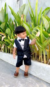 TUXEDO PESTA / MAX SUIT (bahan tebal lembut mewah) baju vest celana dan dasi pakaian anak bayi laki laki cowok lucu murah terlaris cod berkualitas doremi baby shop